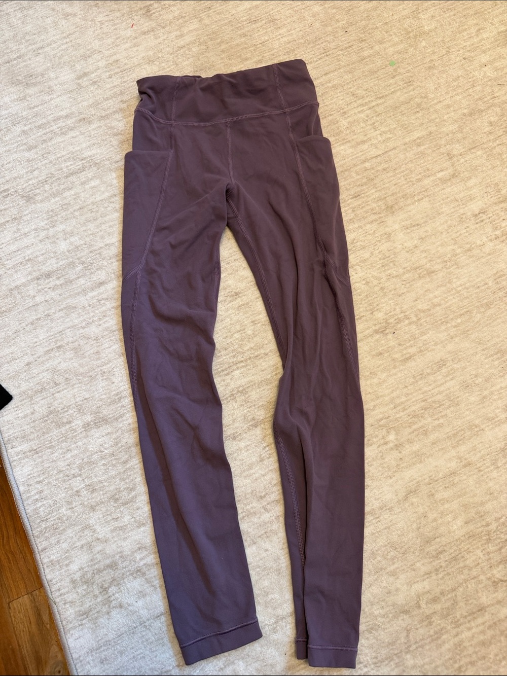 Athleta Plum High-Waist Leggings with Side Pockets